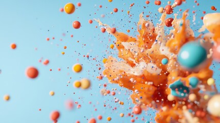 Burst of Creativity: International Dot Day Celebration with Abstract Colorful Dots Reflecting Artistic Self-Expression