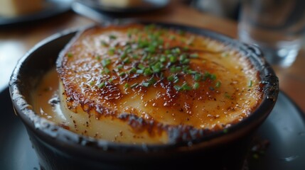 Creme brulee with a perfectly torched top