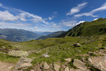 Bergpanorama auf dem Ahorn in den Zillertaler Alpen