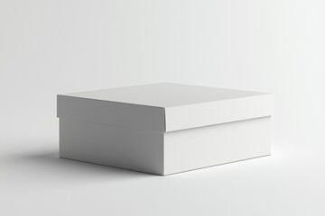 Naklejka premium Paper Box Mockup A4 on isolated background created with Generative AI