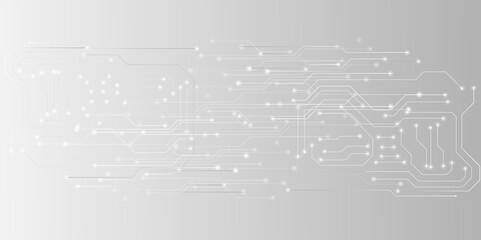 Vector innovation background hi-tech communication concept. High-tech circuit board.  digital science and technology.