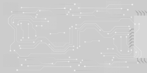Vector innovation background hi-tech communication concept. High-tech circuit board.  digital science and technology.
