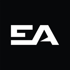 Letter EA Monogram Geometric Simple Business Icon Creative Design Logo