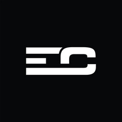 Letter EC Modern Simple Icon Business Creative Design Template Logo