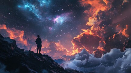 Fototapeta premium Starry Night Wilderness