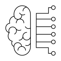 Artificial intelligence collection icon sets