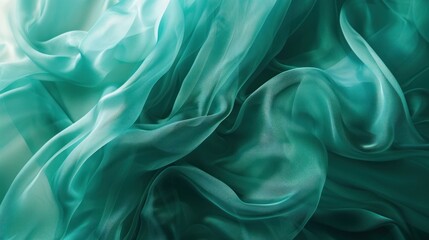 Fototapeta premium Abstract Teal Fabric Background