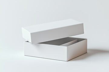 Naklejka premium Paper Box Mockup A4 on isolated background created with Generative AI