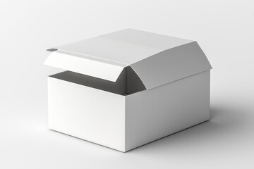 Naklejka premium Paper Box Mockup A4 on isolated background created with Generative AI