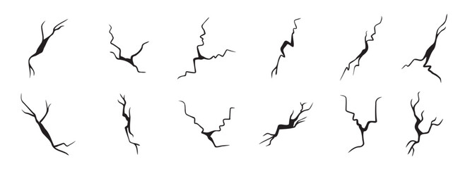 hand drawn cracked egg ground glass wall cartoon doodle style vector illustration.