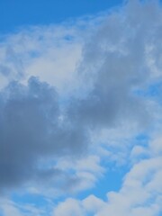 blue sky with clouds
