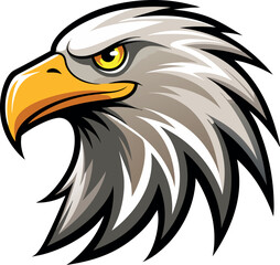 Eagle head mascot colorful concept