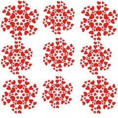 pattern, wallpaper, seamless, design, heards