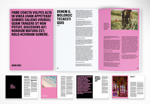 Bold and Modern Magazine Layout