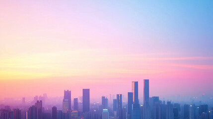 Fototapeta premium sunset in the city