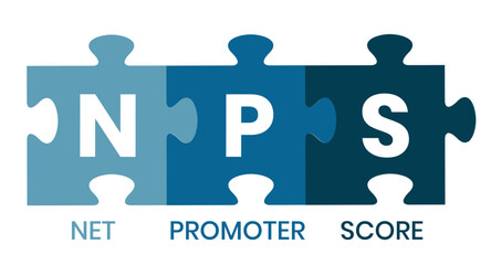 NPS - Net Promoter Score acronym, business concept background