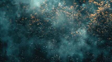 Obraz premium A fire hydrant is situated in the midst of a dense forest, surrounded by trees and foliage