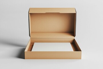 Paper Box Mockup A4 on isolated background created with Generative AI