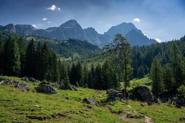 Bischofsm&uuml;tze Berge Filzmoos Rinderfeld &Ouml;sterreich