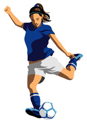 女子サッカー選手