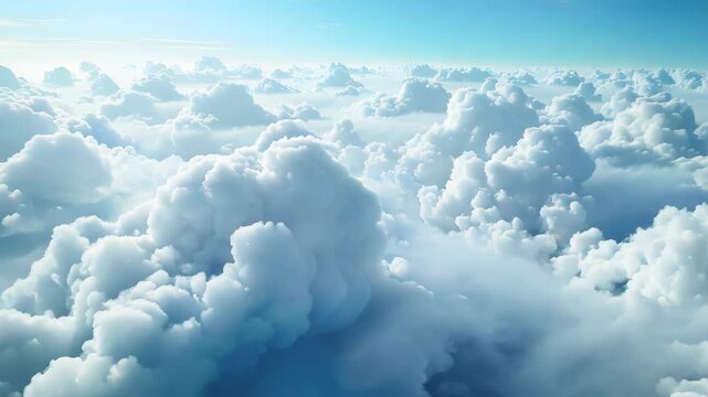 Aerial View Of Afternoon Clouds Footage 4K