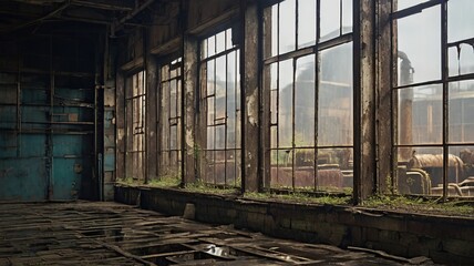 abandoned factory building