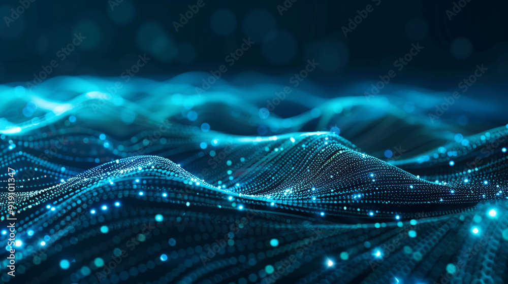 Poster complexity of big business data with a background featuring a network of interconnected data points,