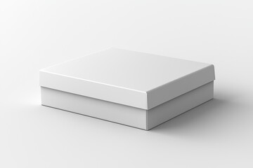 Naklejka premium Paper Box Mockup A4 on isolated background created with Generative AI