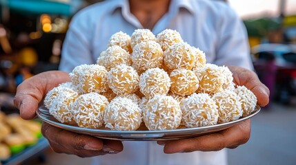 Elaborate Ghewar sweet making, Indian culinary tradition