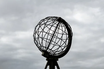 Fotobehang cloudy at the Nordkapp © Tessa