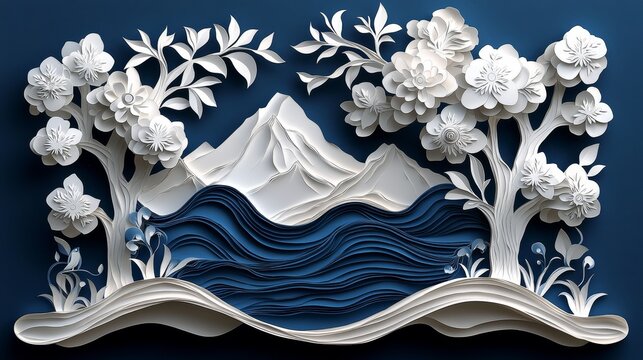 Intricate Scherenschnitte, Swiss-German paper cutting art