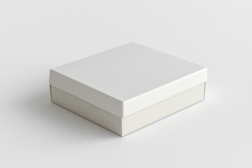Fototapeta premium Paper Box Mockup A4 on isolated background created with Generative AI