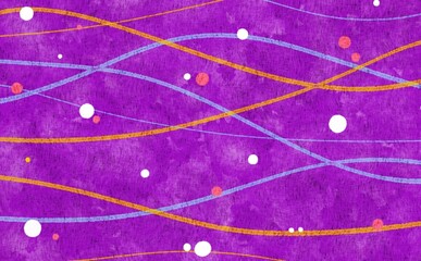 お祭り屋台の水風船をイメージした背景素材_紫