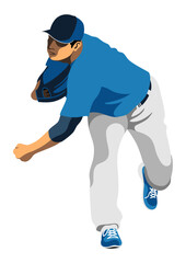 野球選手「ピッチャー」