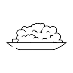 pomegranate grain juicy line icon vector. pomegranate grain juicy sign. isolated contour symbol black illustration