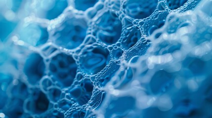 A close up of a blue water surface, a microscopic photo, unsplash