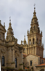 Naklejka premium Santiago de Compostela, the province of A Coruña, is the capital of the autonomous community of Galicia, in northwestern Spain