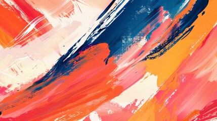An abstract brushstroke pattern background with bold colors and dynamic movement, evoking creativity and energy