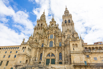 Fototapeta premium Santiago de Compostela, the province of A Coruña, is the capital of the autonomous community of Galicia, in northwestern Spain