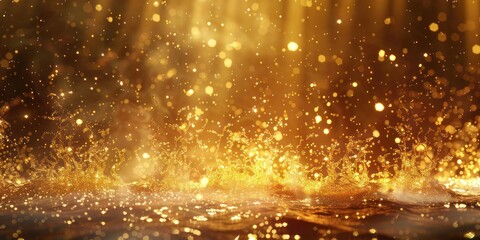 fire flames on water surface effect black and dark night background glitter