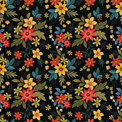 Obraz premium Flowers pattern1301