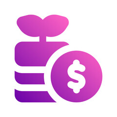 investment gradient icon