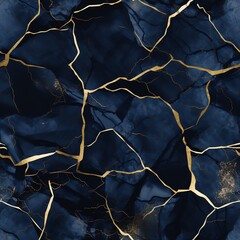 Abstract blue marble with golden veins, Golden swirls, Luxury Background, Blue marble and Gold abstract Background Texture