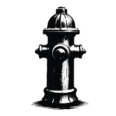 Vintage Fire Hydrant Illustration