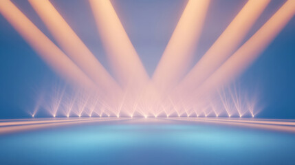 a stage with shining lights, congratulatory background for an award event, with lights, clean, simple background