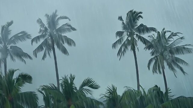 strong hurricane gusts of wind