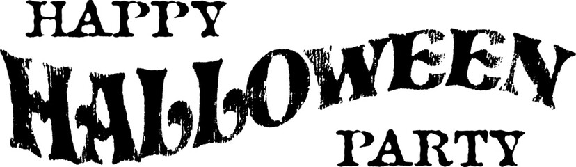 Halloween banner. Lettering poster. Vintage style.