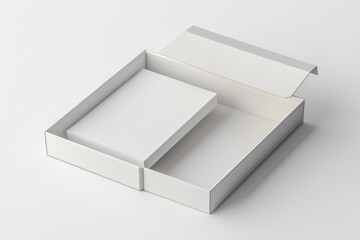 Paper Box Mockup A4 on isolated background created with Generative AI