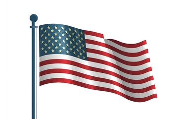 Obraz premium American flag with stars