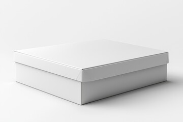 Naklejka premium Paper Box Mockup A4 on isolated background created with Generative AI